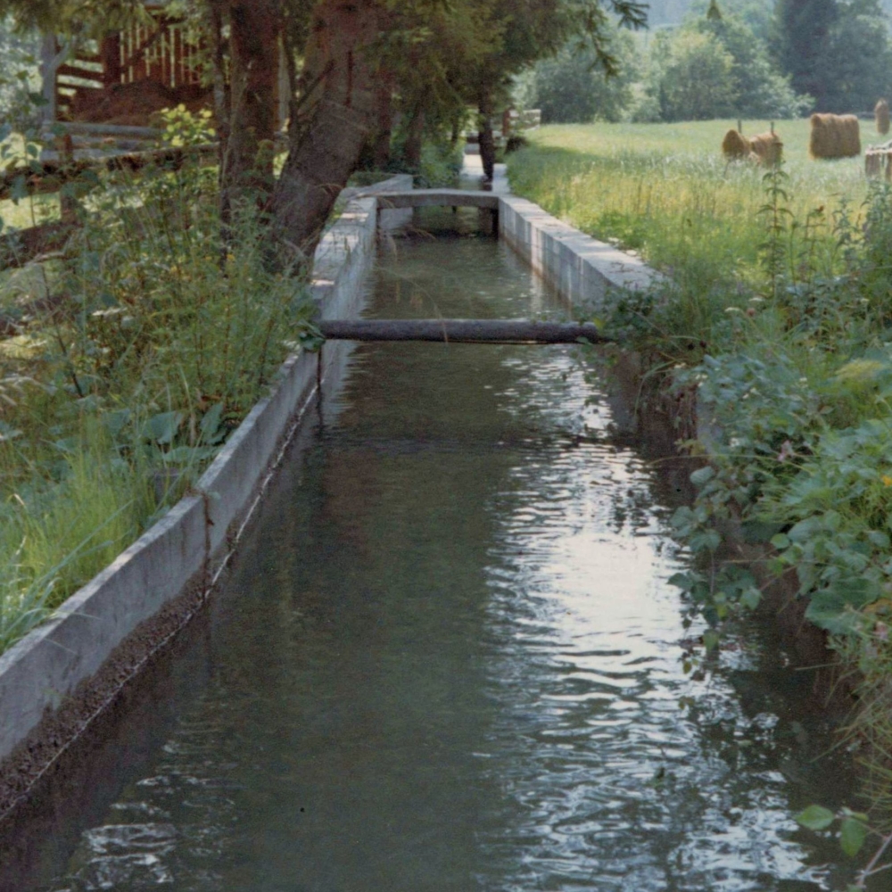 Zulaufkanal des Weissenbach, 1967