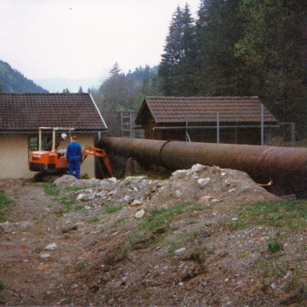 Umbau der alten Rohranlage 1992-93