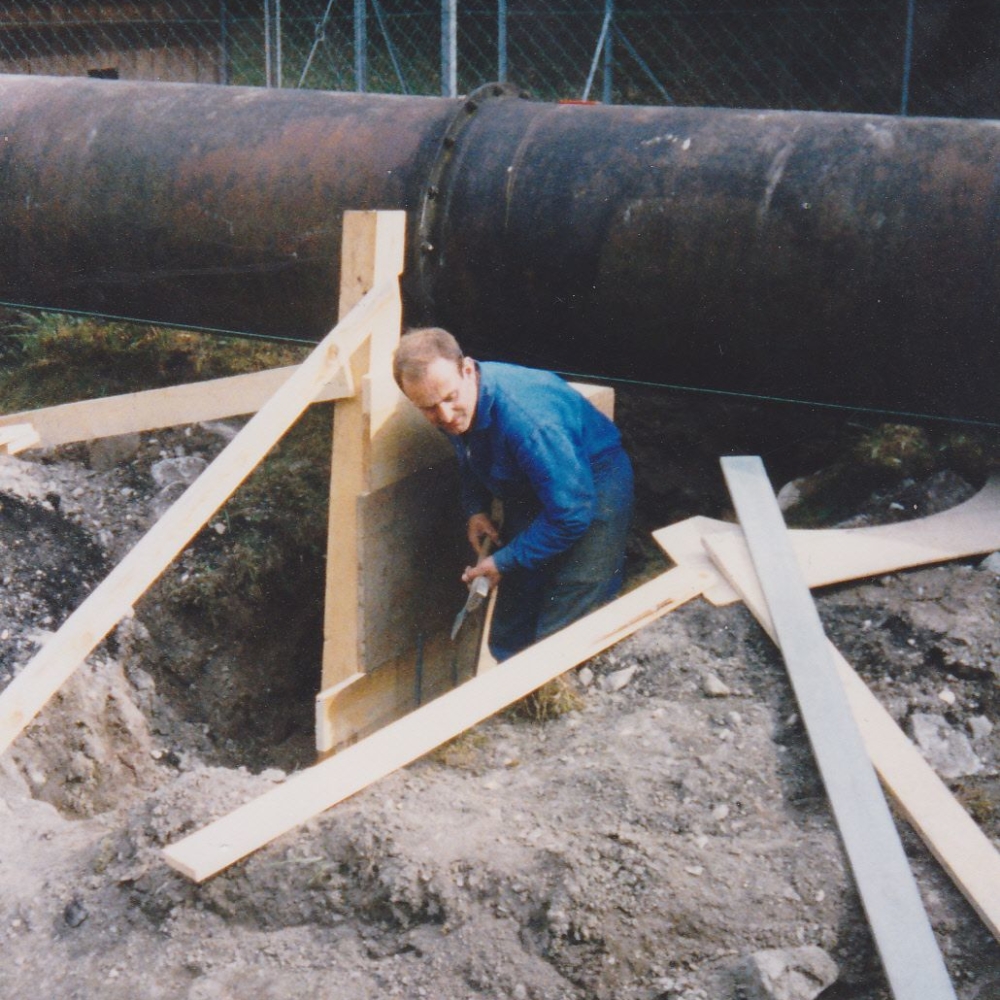 Umbau der alten Rohranlage 1992-93