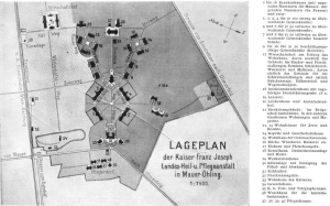 Lageplan der Gesamtanlage, Quelle: Der Architekt, JG. 9, 1903, S. 41