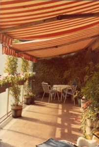 Historisches Foto - Terrasse - Margarete Schütte-Lihotzky Wohnung, Wien, Margareten