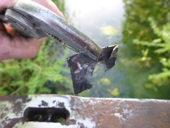 Tor 59 – Blechteil demontiert Tor 59 - Blechteil demontiert